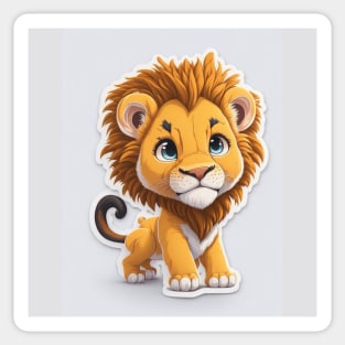 Cute little lion Sticker